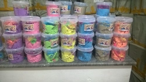 تصویر واقعی شن جادویی, رنگ بندی شن جادویی