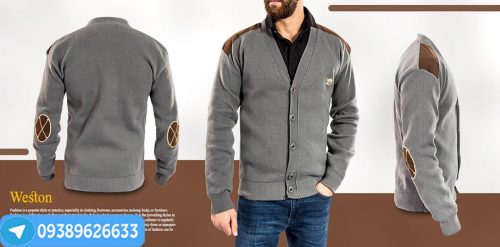 خرید اینترنیت ژاکت بافت مردانه Weston(خاکستری)