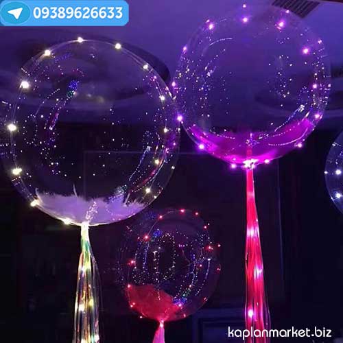 خرید اینترنتی بادکنک چراغ دار ریسه ای بوبو بالن اصل با تخیفف طلایی 